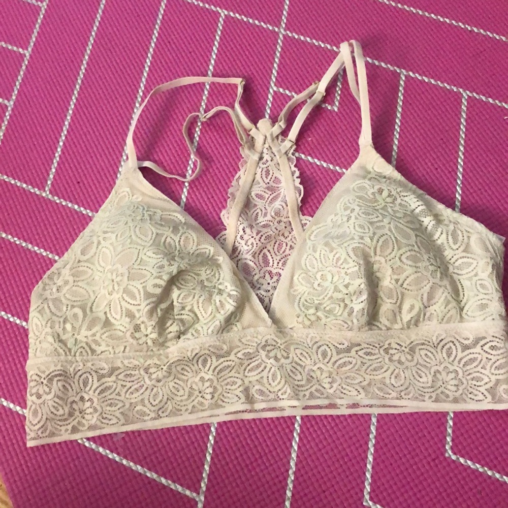 Aerie Nude Lace Bralette